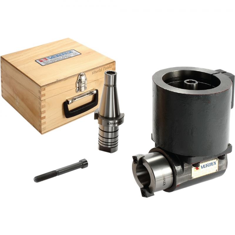 CABEÇOTE 90 GRAUS COM EIXO PORTA FRESA CURTO 2.000RPM ISO40 COM