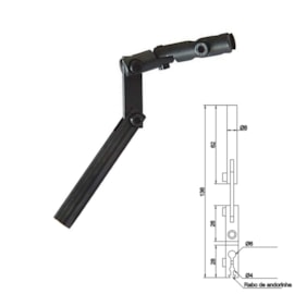 HASTE ARTICULADA PARA RELOGIO APALPADOR Ø 8 X 136MM - 6296-1 INSIZE HASTE ARTICULADA PARA RELOGIO APALPADOR Ø 8 X 136MM - 6296-1 INSIZE