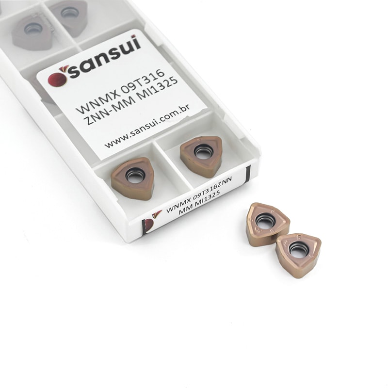 INSERTO PARA FRESAMENTO WNMX 09T316 ZNN-MM MI1325 ALTO AVANÇO - SANSUI