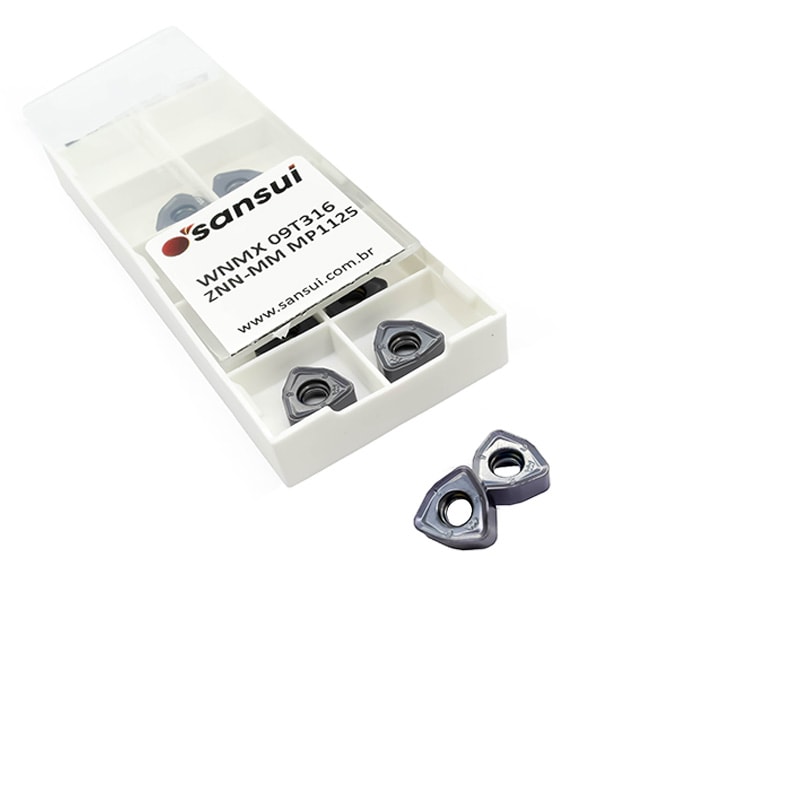 INSERTO PARA FRESAMENTO WNMX 09T316 ZNN-MM MP1125 ALTO AVANÇO - SANSUI