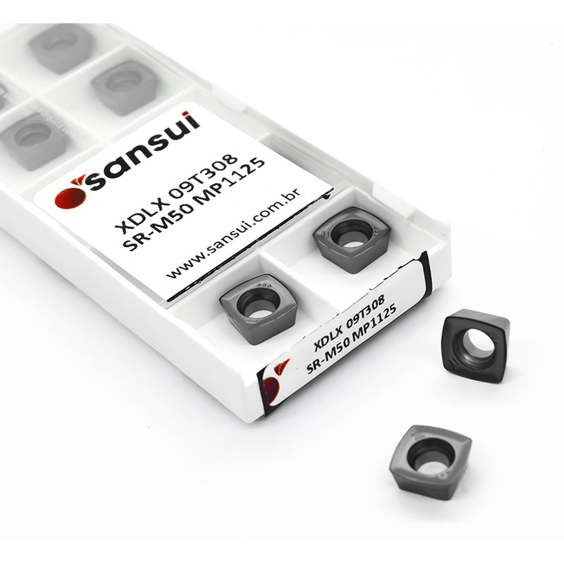 INSERTO PARA FRESAMENTO XDLX 09T308SR-M50 MI1325 ALTO AVANÇO - SANSUI