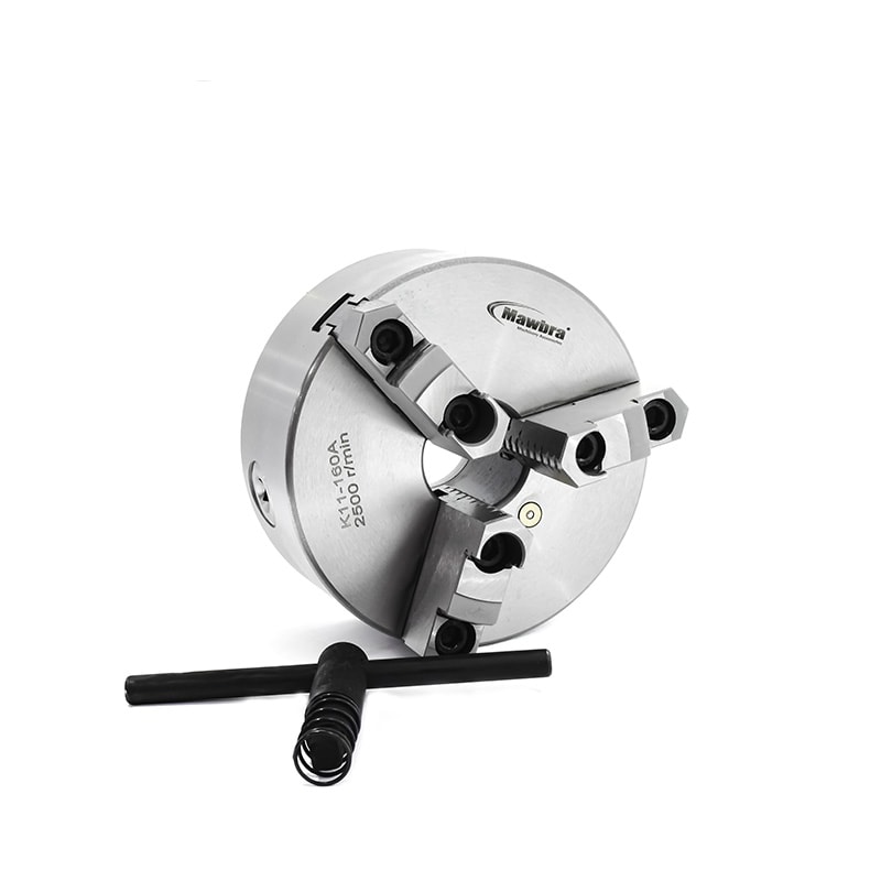 PLACA DE TORNO 3 CASTANHAS REVERSÍVEIS Ø 200MM COM FURAÇÃO