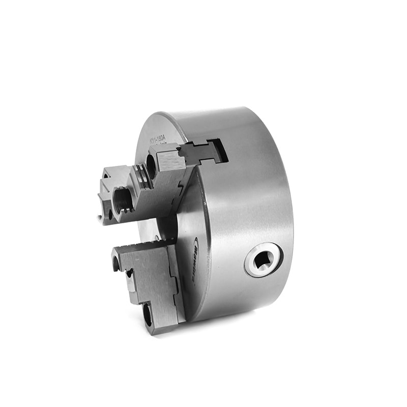 PLACA DE TORNO 3 CASTANHAS REVERSÍVEIS Ø 160MM COM FURAÇÃO