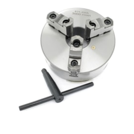 PLACA DE TORNO 3 CASTANHAS REVERSIVEIS Ø 200MM COM FURACAO TRASEIRA - K-11200A HQT PLACA DE TORNO 3 CASTANHAS REVERSIVEIS Ø 200MM COM FURACAO TRASEIRA - K-11200A HQT