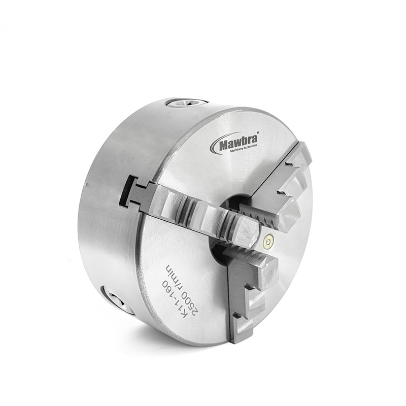 PLACA DE TORNO 3 CASTANHAS UNIVERSAIS Ø 160MM COM FURAÇÃO TRASEIRA