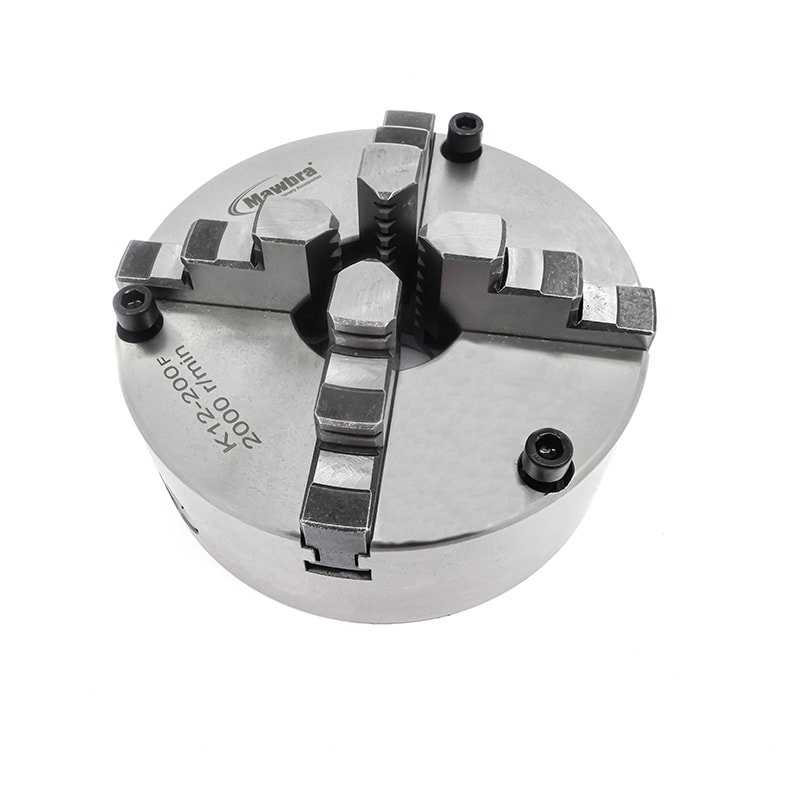 PLACA DE TORNO 4 CASTANHAS UNIVERSAIS Ø 200MM COM FURAÇÃO FRONTAL