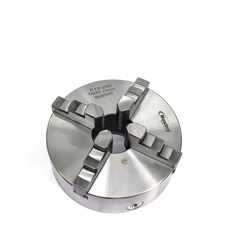 PLACA DE TORNO 4 CASTANHAS UNIVERSAIS Ø 250MM COM FURAÇÃO TRASEIRA