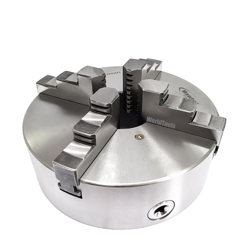 PLACA DE TORNO 4 CASTANHAS UNIVERSAIS Ø 400MM COM FURAÇÃO TRASEIRA